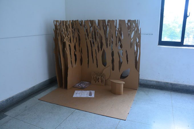 建规学院建造节进行时之纸板墙