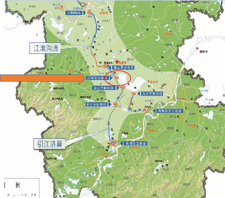 引江济淮最新线路图图片