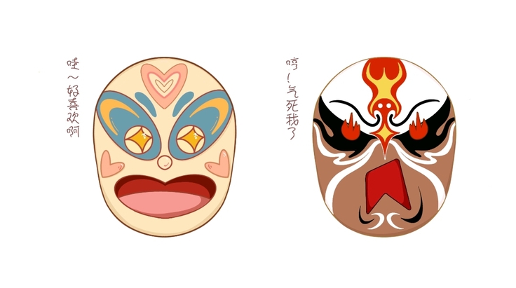 脸谱作为京剧艺术的"表情符号",是中国传统文化内涵视觉化的体现.