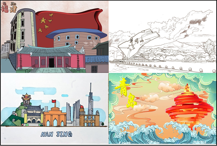【学院风采】艺术学院举办“借一方家乡红，寄一缕爱国情”主题明信片创作活动
