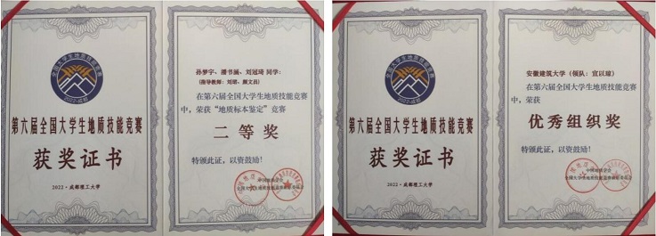 【学科专业竞赛】土木学院学子在第六届全国大学生地质技能竞赛中喜获佳绩
