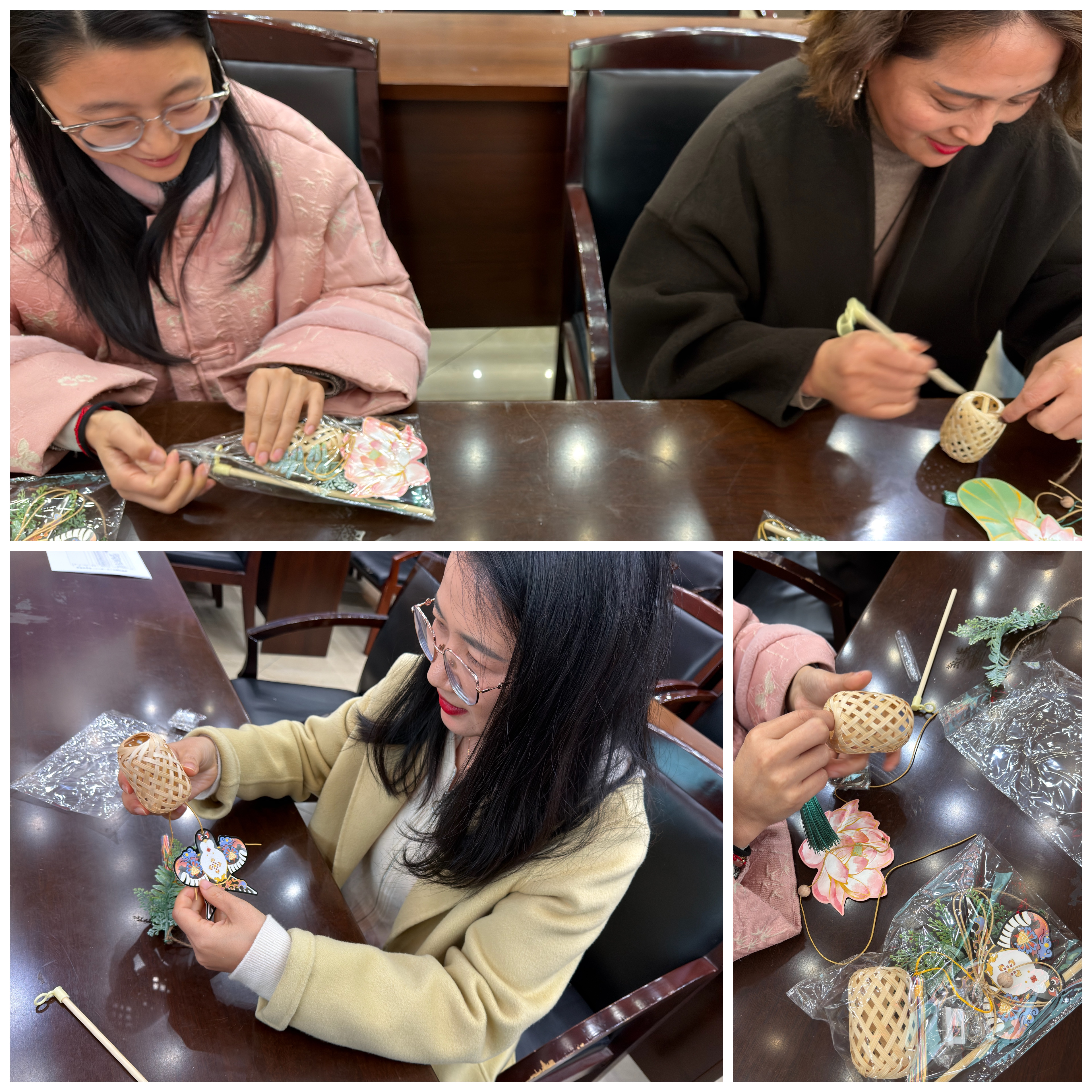 指尖拈光，芳华悦己——经济与管理学院举办庆祝女神节竹编手工灯笼体验活动